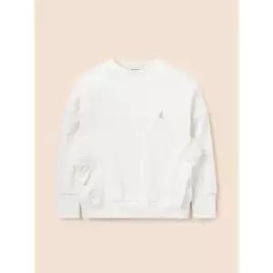 빈폴 키즈 여아 프릴 스웨트 셔츠 아이보리 (BI4941G040) FE5267308-E2B