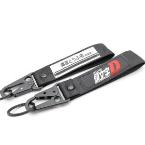 JDM  태그 이니셜 D 후지와라 두부 가게 나일론 키체인 자동 키 스틸 용수스틸 클립 랜야드 바이크 오토바