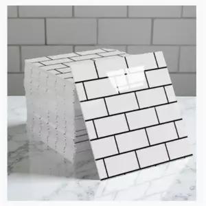 화장실 타일 덧방 붙이는 방수 벽지 단열 스티커 대리석 폼블럭 10개