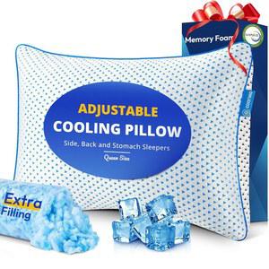 수면용 조절 가능한 사람 기숙사 레이온 메모리 두꺼운 기프트 1팩 통기성 측면 커버 베개 단단한 칼리지 침대 잠자는 쿨링 세척 사이즈 대나무 파쇄