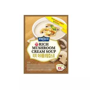 프레스코 리치 머쉬룸 크림 컵수프 3개입 72g x 12개