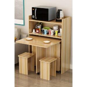 접이식 식탁 렌지대 부엌 수납장 밥솥 탁자 전자렌지 다용도 밥통