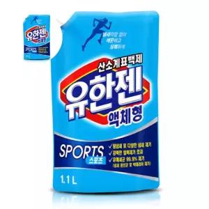 (제스트)스포츠 유한젠 액체 표백제1.1L리필 2개입 얼룩제거