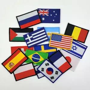 밀리터리 전세계 국기 자수 와펜 WFIEUYO