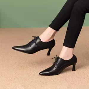 부티힐 미들힐 키튼힐 앵클 뾰족코 끈있는 스틸레토