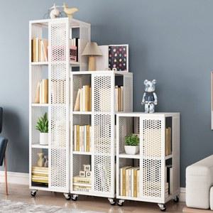 다용도 (가로8칸) 서재 거실낮은책장 가구 문있는 모듈식 교구장 돌아가는 4단 레트로그린