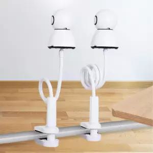 각도조절 사각지대없는 자바라 홈캠거치대 cctv 브라켓 스탠드 아기방 선반