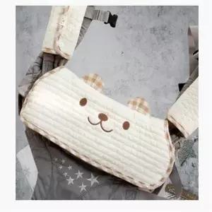 아기띠 침받이 세트 순면 턱받이 순면 아이보리