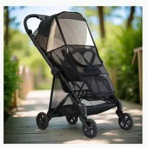 휴대용 유모차 방풍 커버 바람막이 비막이 보온 보낭 모기장 겸용