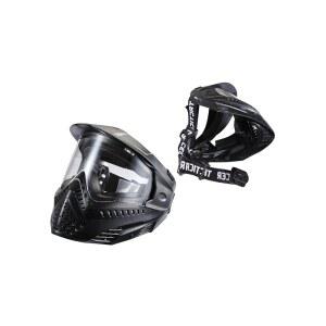 랜서 전술 고강도 폴리에틸렌 풀페이스 에어소프트 페인트볼 마스크, 바이저 포함