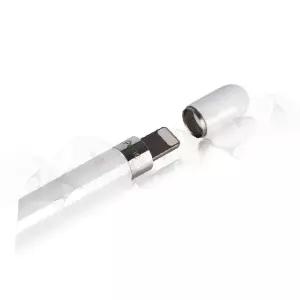 펜슬 보호캡 실리콘 분실방지 마그네틱 흰색 라이트닝 충전포트 커버 태블릿 액세서리