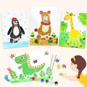 재료 발도장 뚝딱 손도장 만들기 교구 액자 1인용