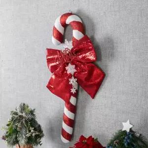 [텐바이텐]크리스마스 지팡이 장식 아이스 와일드 60cm 벽걸이 소품 데코