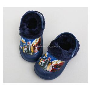 헬로카봇 토심플퍼 방한 샌들 EVA 남아동 털신 겨울슬리퍼