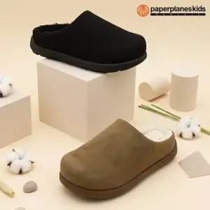[페이퍼플레인키즈]PK8238 아동 키즈 털신 슈즈 초등 어린이 겨울 방한 실내 슬리퍼