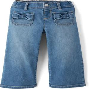 장소 여아 와이드 레그 청바지