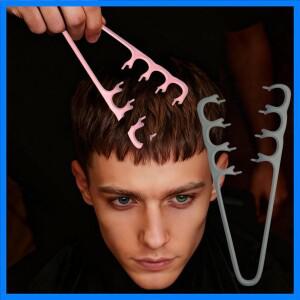 플러피 텍스처 스타일링 콤 볼륨업 와이드 톱 헤어 스타일링 콤 도구 내추럴 컬링 펌 도구 플러피 뱅스 클