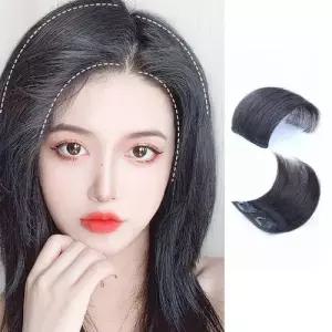 여성 옆머리 볼륨 붙임머리 윗머리 부분가발 10cm WE6CBA2