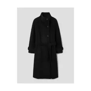 매장정품 에잇세컨즈 8SECONDS 부클레 하이넥 롱 코트 블랙 115Y30AY15 104101