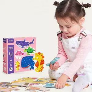 숫자자석보드 폭신 물고기모형 자석놀이 2세교구 바다친구들klm669