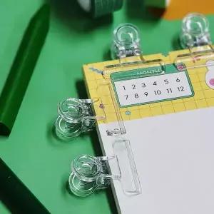 플라스틱 문구집게 투명 메모집게1p 31mm