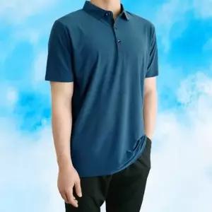 남자 봄 여름 단추 카라티 브이넥 무지 베이직 면티 반팔 카라 티셔츠