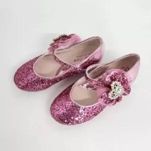 LED 큐빅끈  여아구두 글리터 키즈신발  160만 가능)