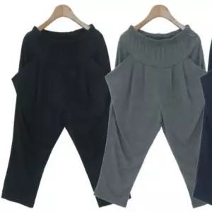 신상품 바지 밴딩 면 7부 여자 편한 배기팬츠 주머니 트렌드 추리닝