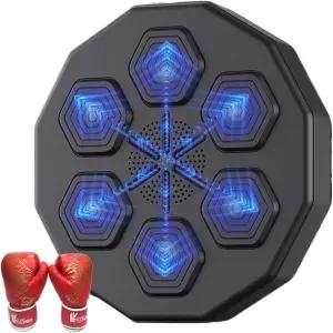 GGFSSQ 음악 복싱 기계 벽 장착 훈련 펀칭 장비 스마트 타겟 운동 홈 스트레스 해소