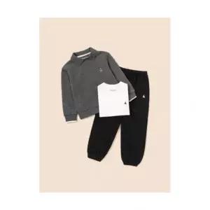빈폴 키즈 톤온톤 칼라 긴팔  긴바지 반팔 3PCS 상하 세트 애쉬 (BI5841U074) Z309403 GX53513162D-D41