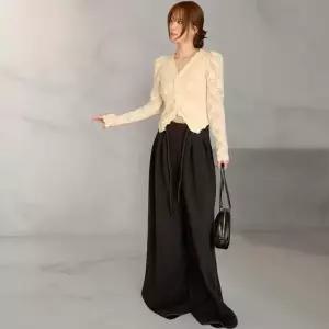 [하프클럽/]여성시스루레이스간절기봄가을블라우스