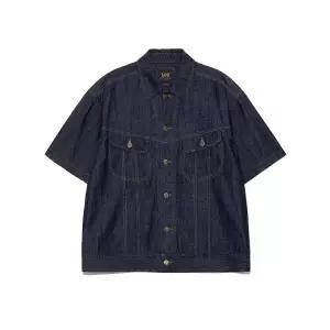 매장정품 리 LEE 라이더스 데님 반팔 셔츠 인디고 다크 LE2502IJ01ID 143023
