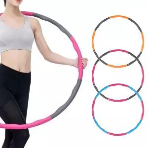 조립식 다이 어트 훌라후프 LUAZ-HU1 오렌지그레이/지압/가정/성인/효과/가벼운/고급/다용도/다이어트/헬스