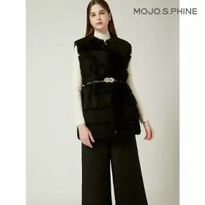 [모조에스핀] 벨티드 램가죽 무스탕 베스트 BK_J234PSB6031119803