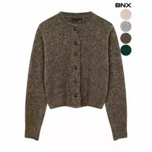 BNX여성 울 알파카 라운드 가디건 876134