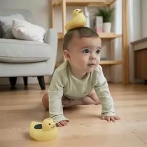 신생아 목욕 온도 아기 욕조 온도 측정 목욕 온도계 탕온계 오리 옐로우