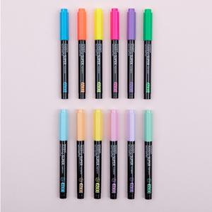 모나미 에딩슈퍼 600 형광펜 원색 파스텔 12색상 빠른 건조 선명함