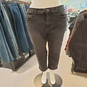 [지프] 블랙 뒤 오비 밴딩 배기 데님팬츠 GL4DPF723-1