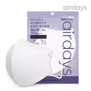 에어데이즈 슬림핏 KF94 마스크 엑스트라 대형 50매 화이트
