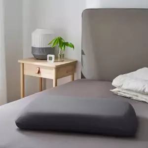 이케아 퇴켄플뤼 인체공학 베개용 커버 그레이 29x43cm 면94% 엘라스타인6%