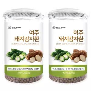 헬로우그린 국내산 여주 돼지감자환 300gX2(통) 총600g