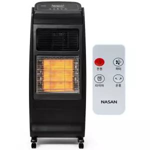 2026 나산전기난로 복합 PCT 열풍기 카본 리모컨 히터 원적외선 온풍기 난로(NS-6800) 25평형/이동식스토브