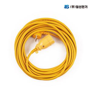일신전기 커넥터 바디 접지형 코드 연장선 15m