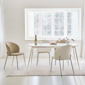 [아이엔지홈]블랑쉬 세라믹 화이트 식탁 테이블 라운드 1800