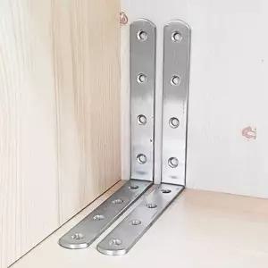 스테인리스 꺽쇠 연결 125X125 코너 스텐 목재 보강 꺾쇠 목공 가구 부속 고정