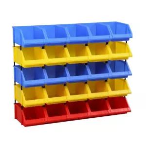 플라스틱 부품 상자 정리 박스 함 소형 옐로우