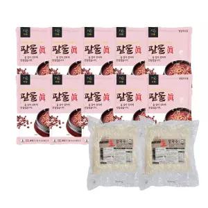 다림죽 팥칼국수 10인분세트 팥물 진 500g x10팩 + 생칼국수 2kg