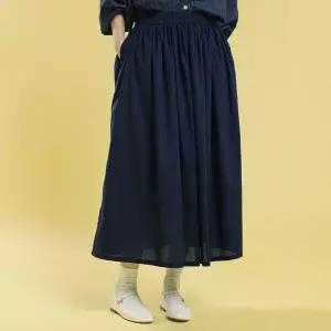 [치키타] 플레어 스커트 (코튼) 네이비 241405SNV