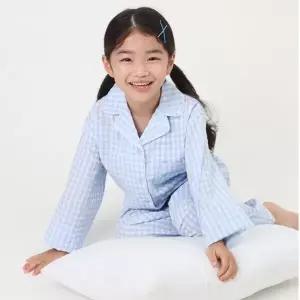 [레노마]시나모롤 아동 체크 9부 파자마세트 BL 0E3SW63184_HDD