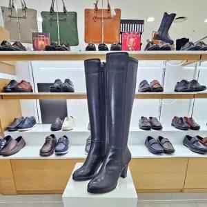 가보시 종아리 넓은 스판 롱 부츠 블랙 124501_DG